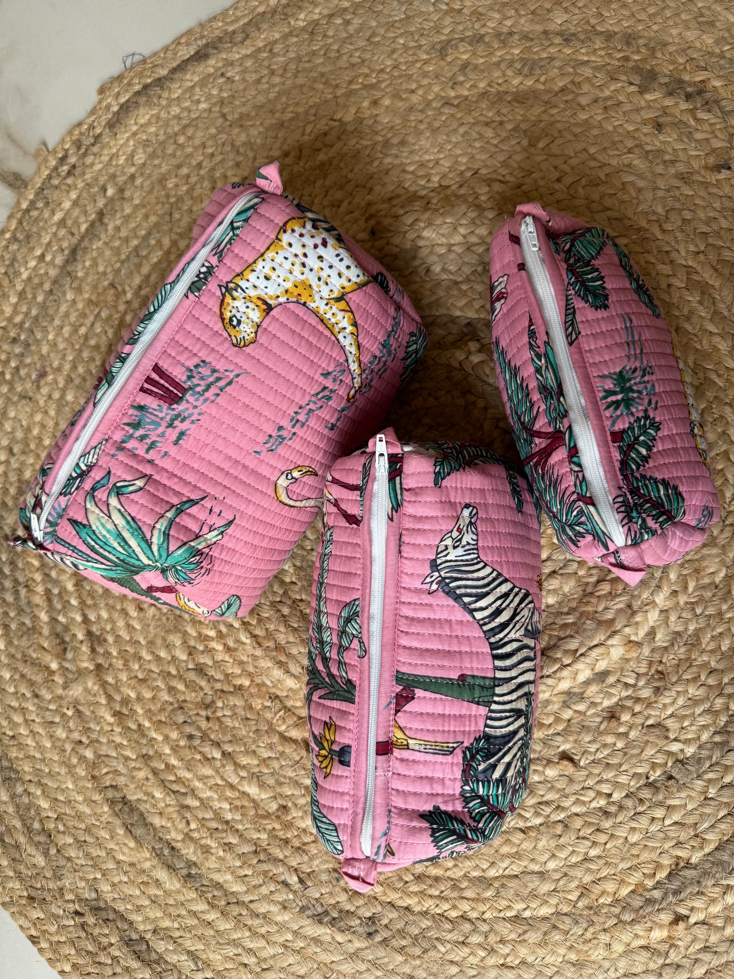 Animal print Makeup/Cosmetic/Toiletry pouches