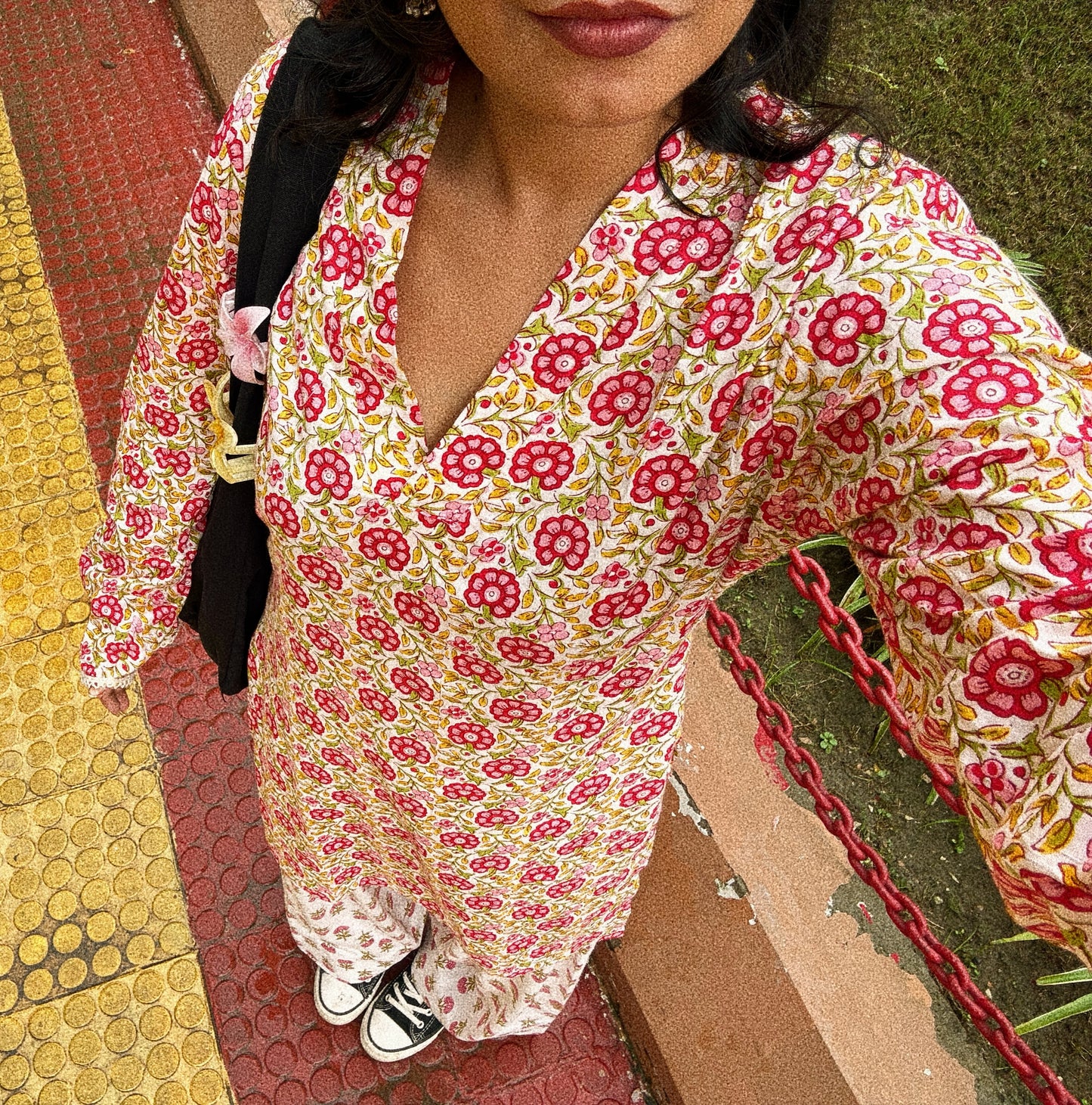 Blooming pink Farshi salwar set