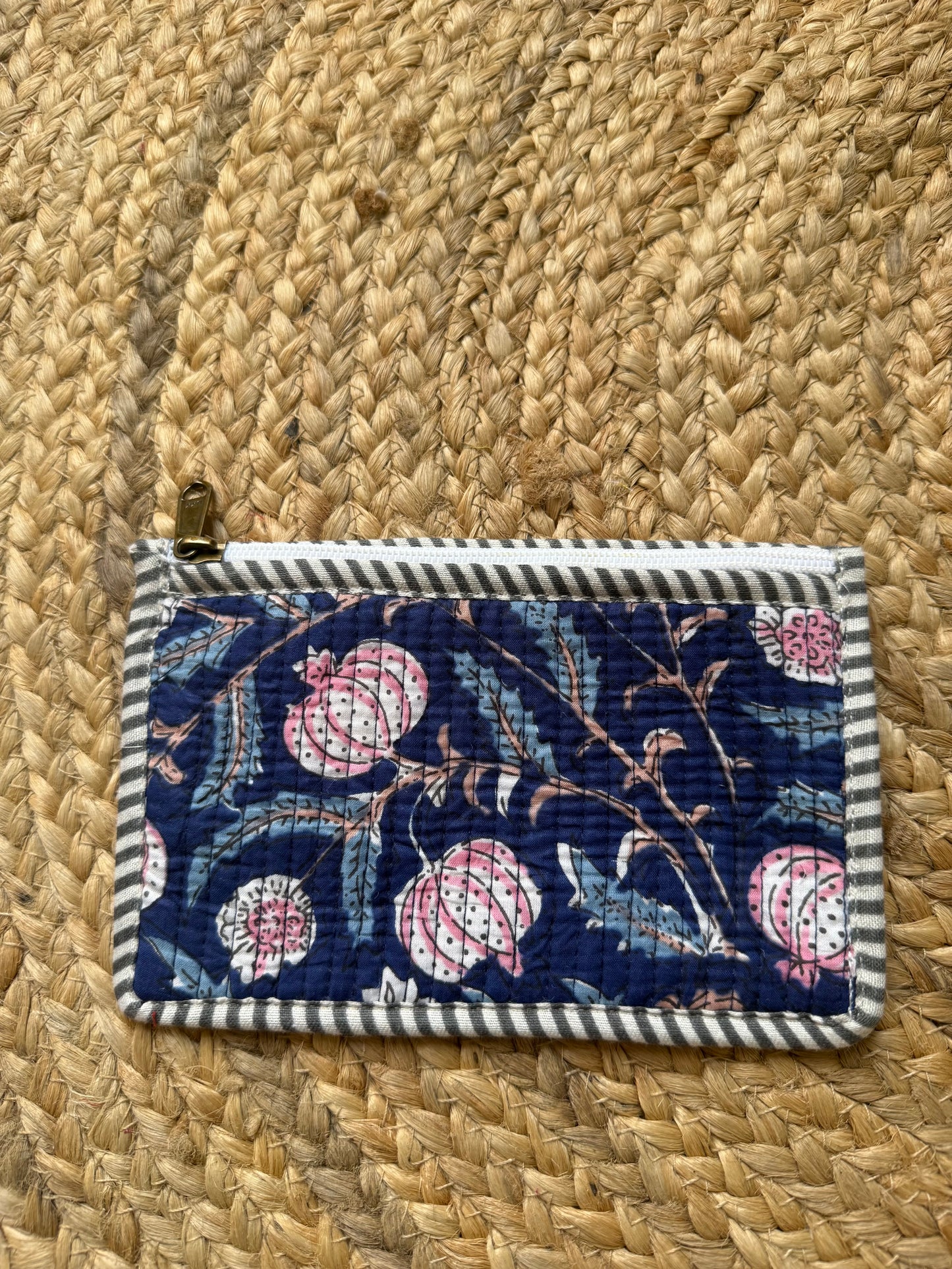 Navy Blue printed Wallet