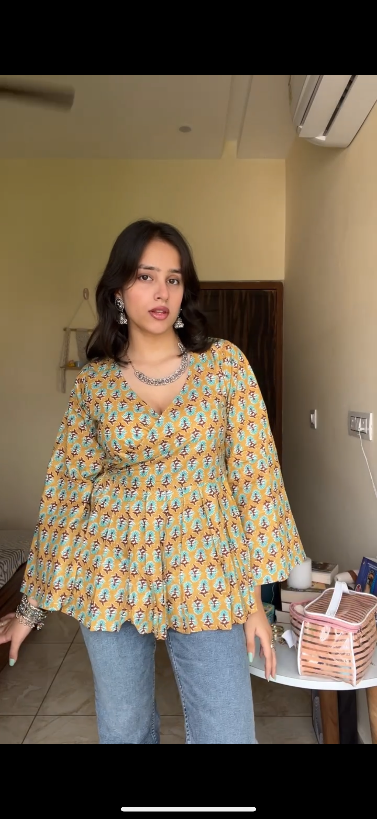 Wrap Around Angrakha top