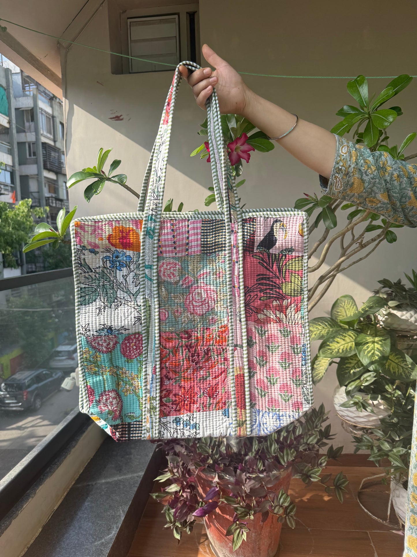 Quilted Tote Bag