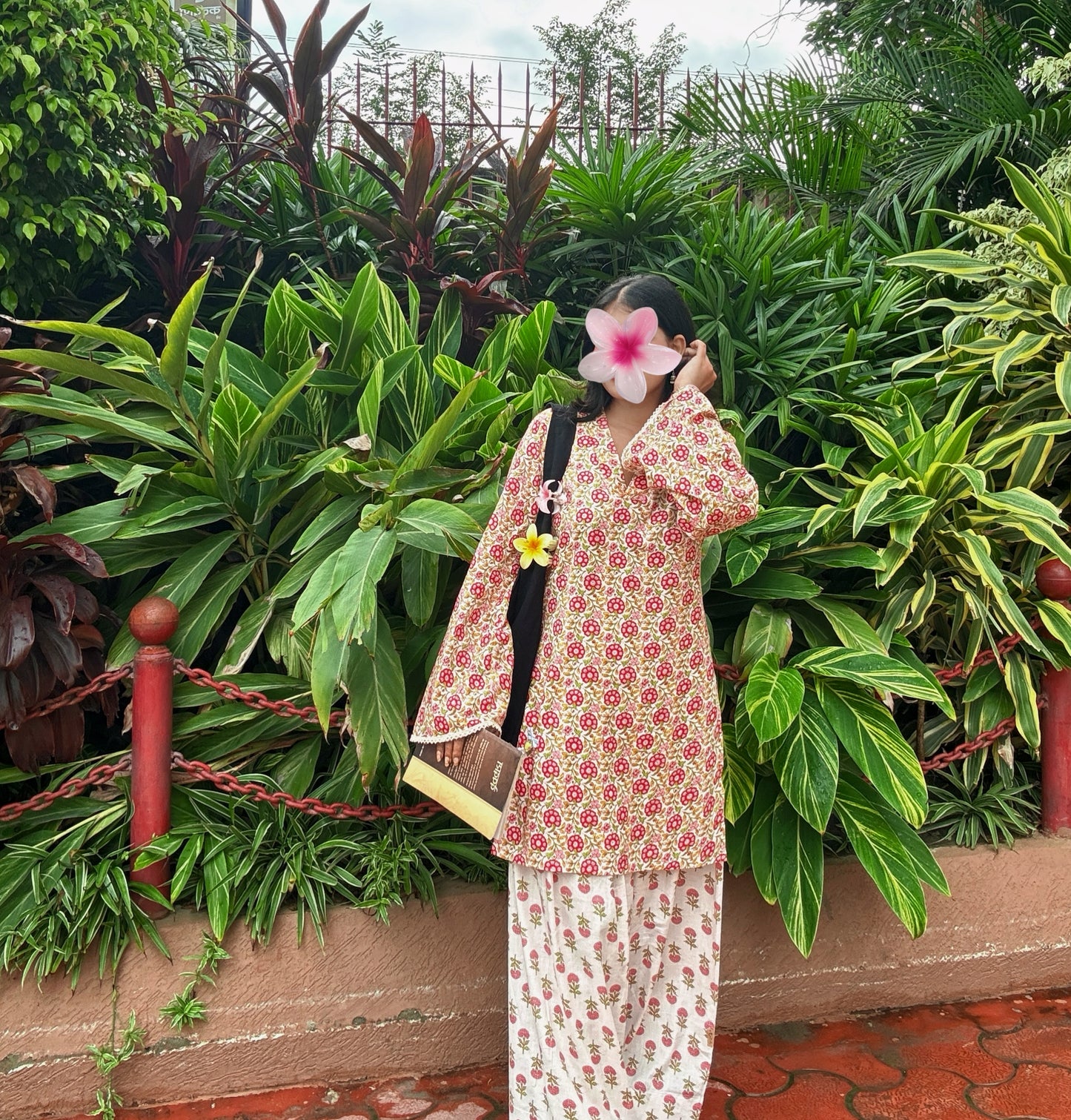 Blooming pink Farshi salwar set