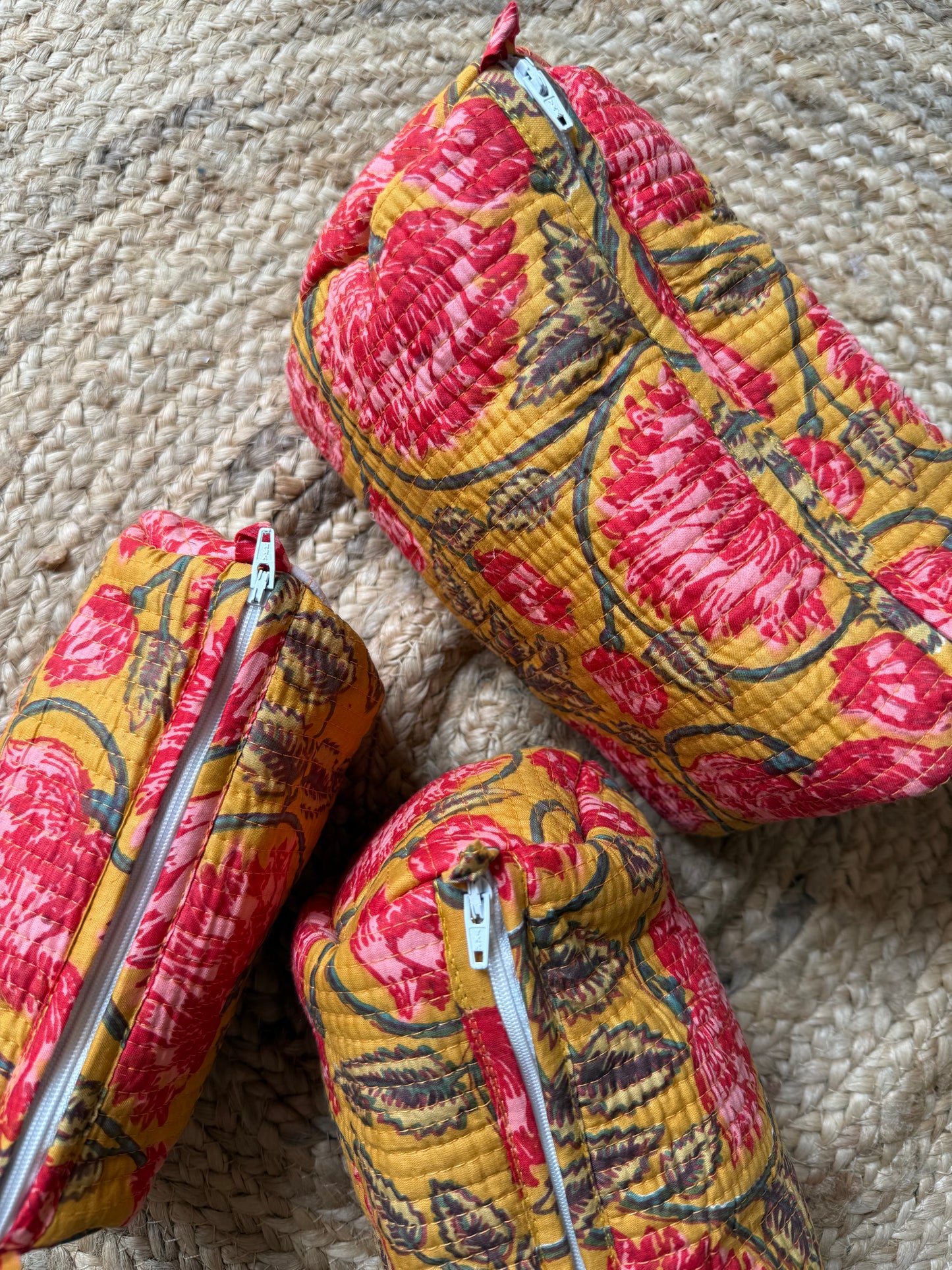 Mustard Makeup/cosmetics/toiletry pouches