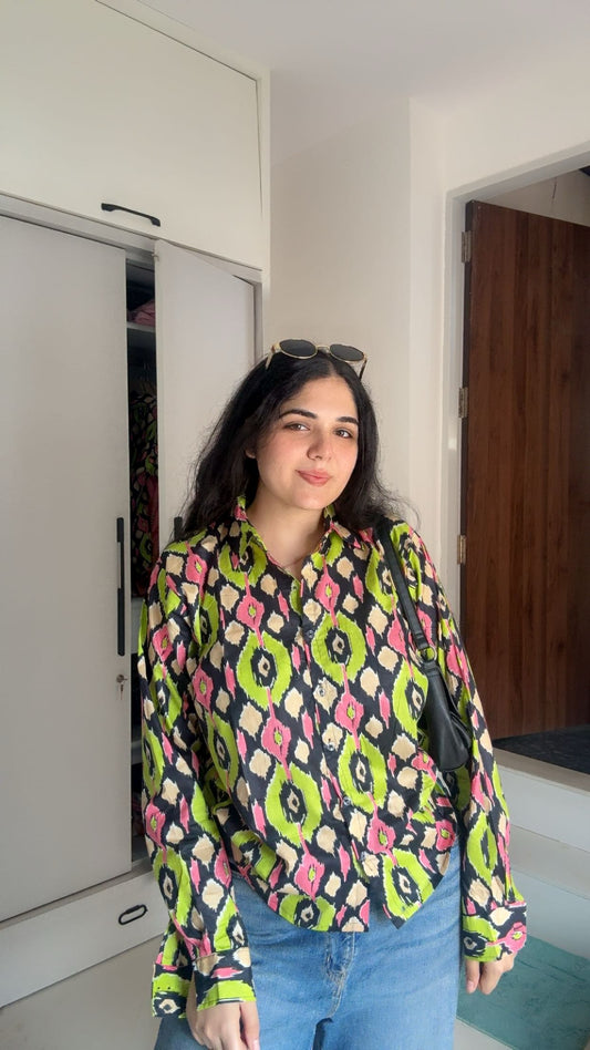 Black Ikat Shirt