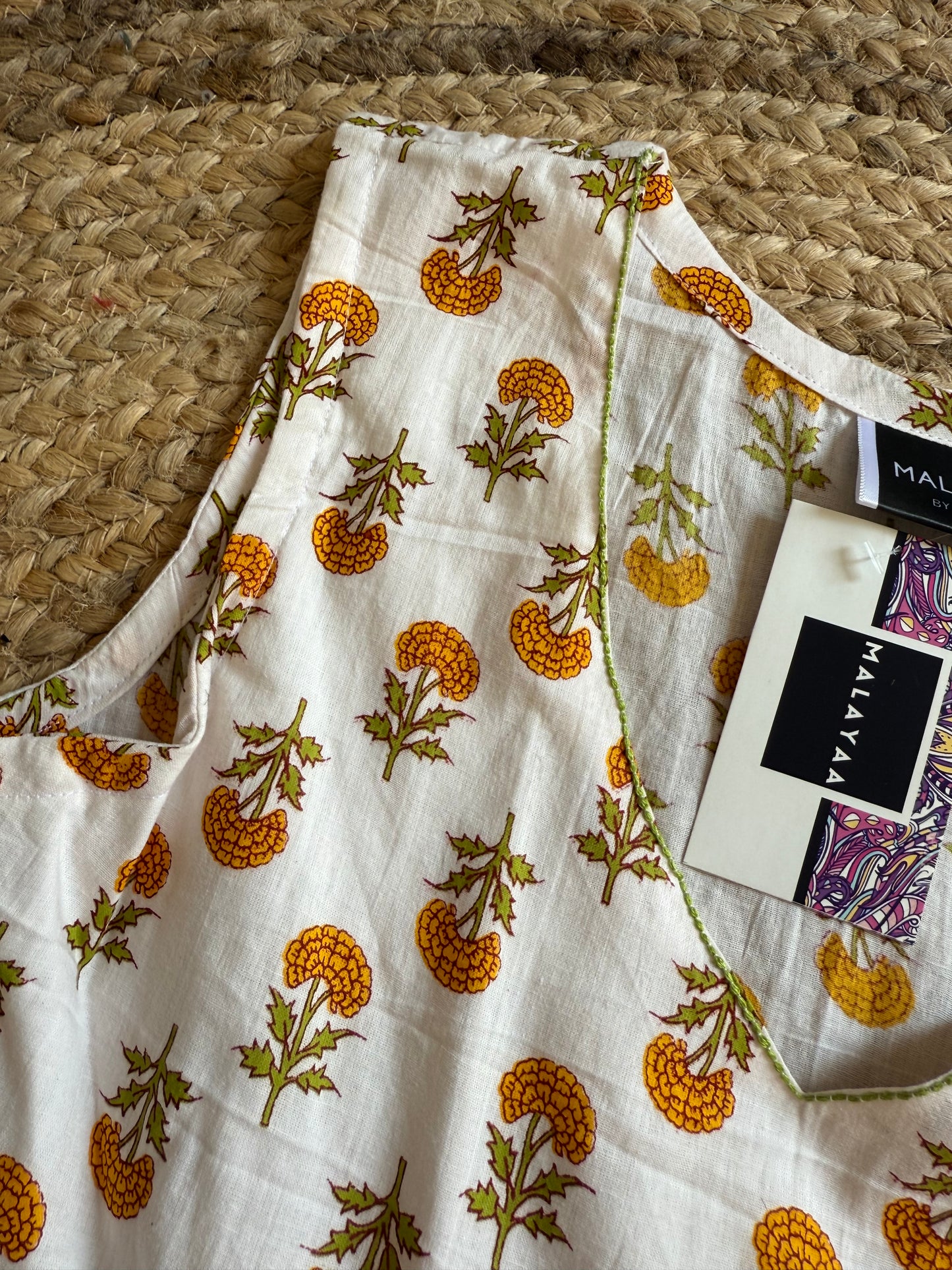 Peela phool peplum top