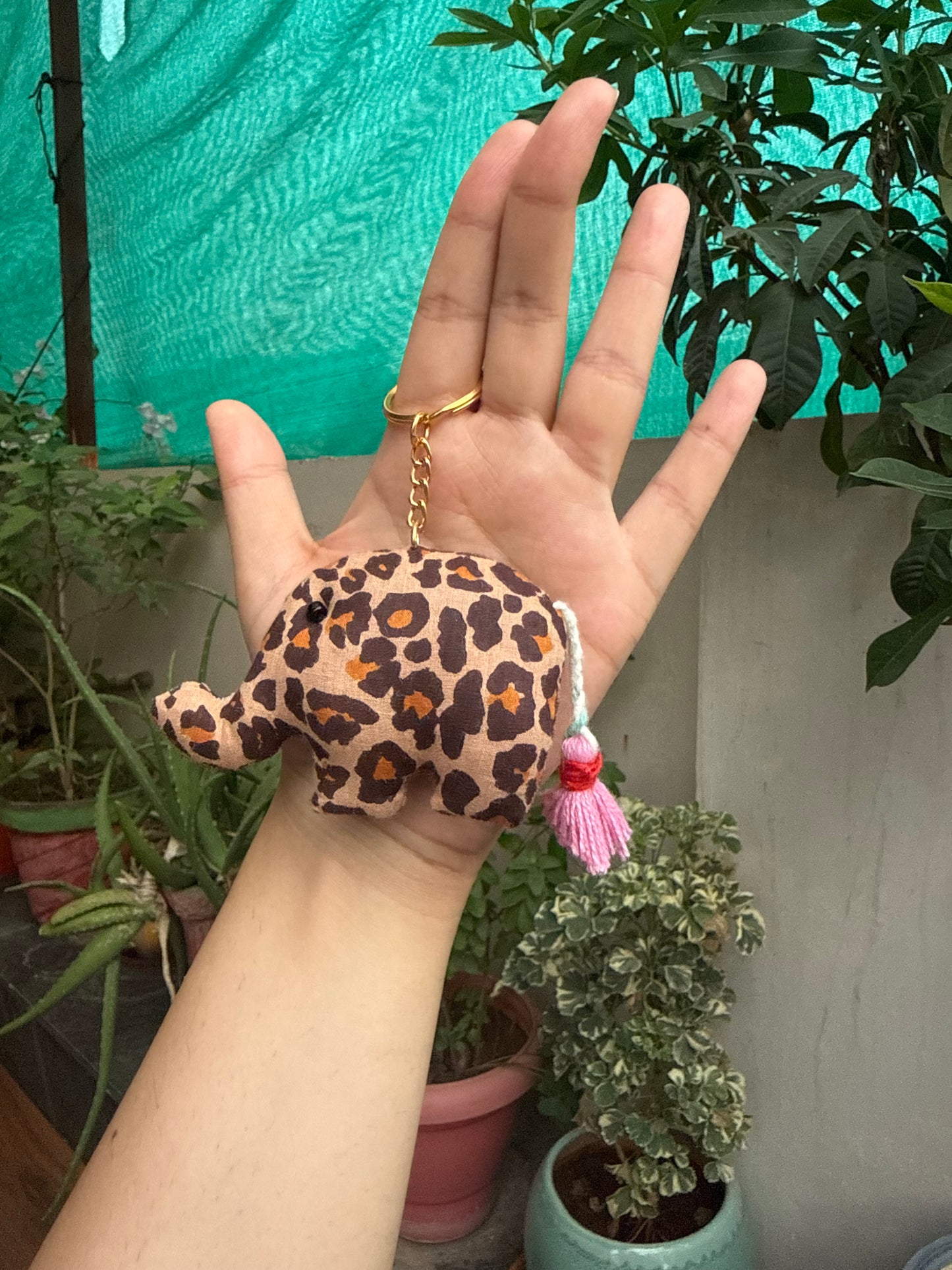 Elephant shaped Bag charms