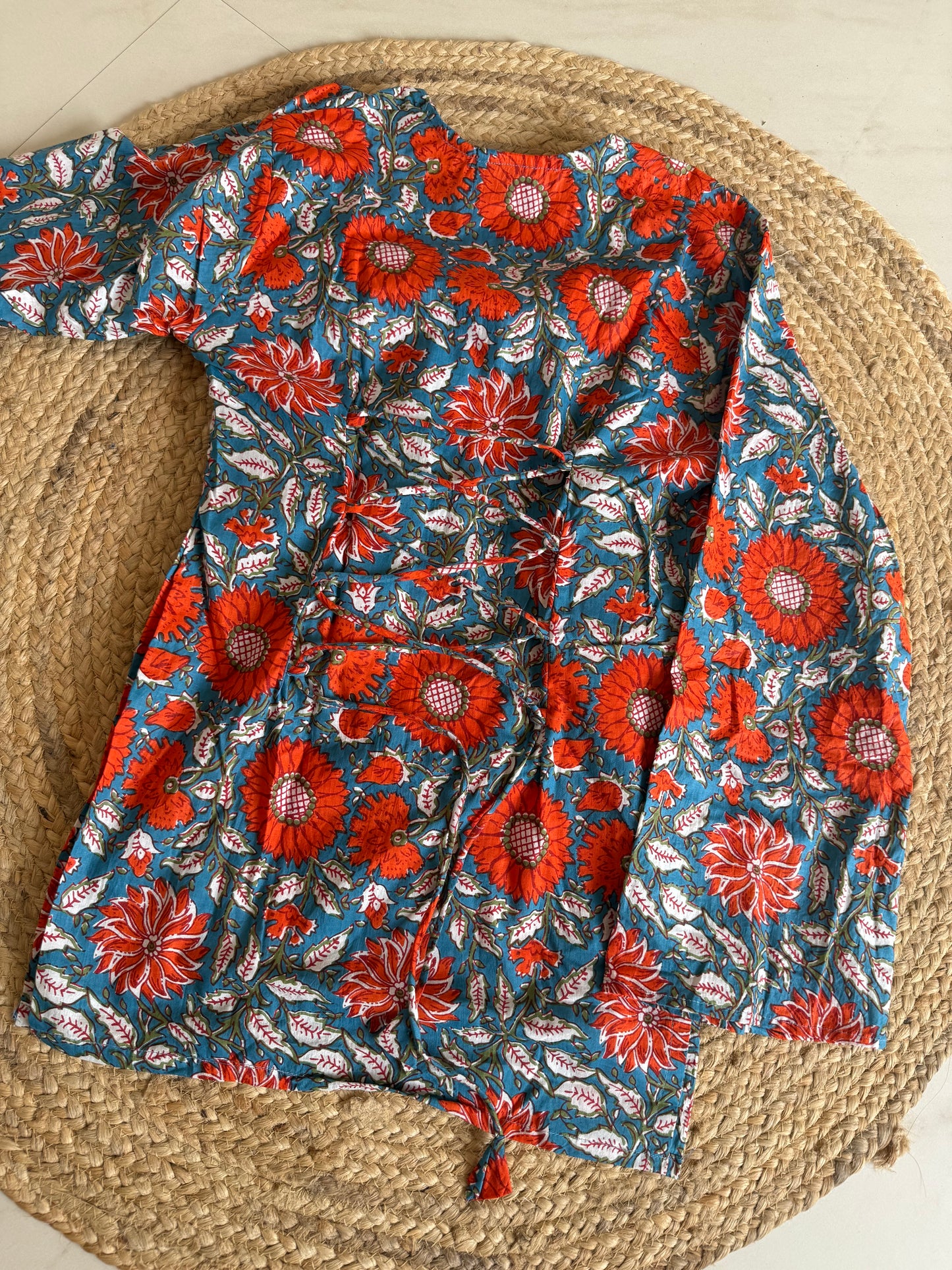 Corset fit Kurti with Doris at the neck