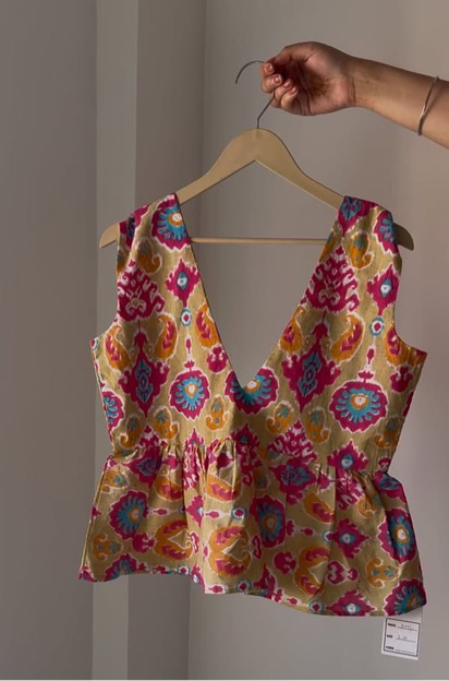 Plunge neckline top