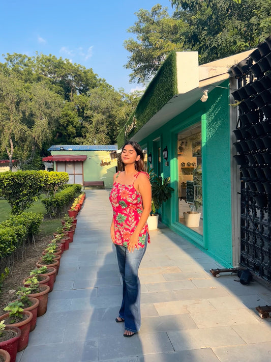 Floral Dori Kurti