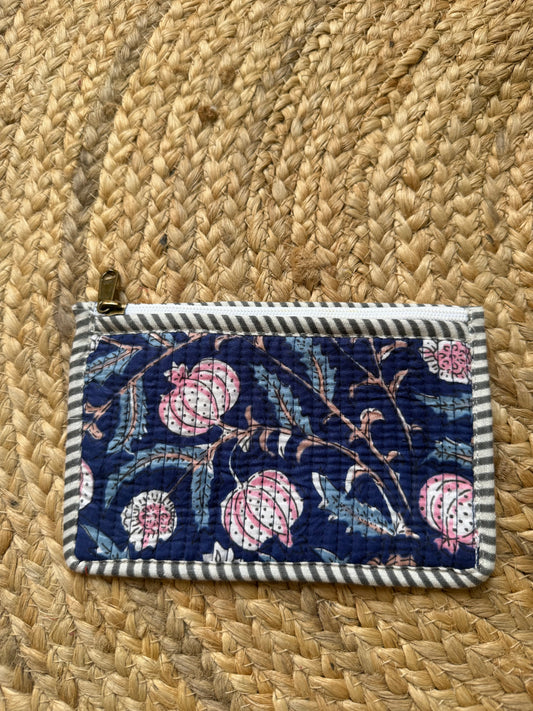 Navy Blue printed Wallet