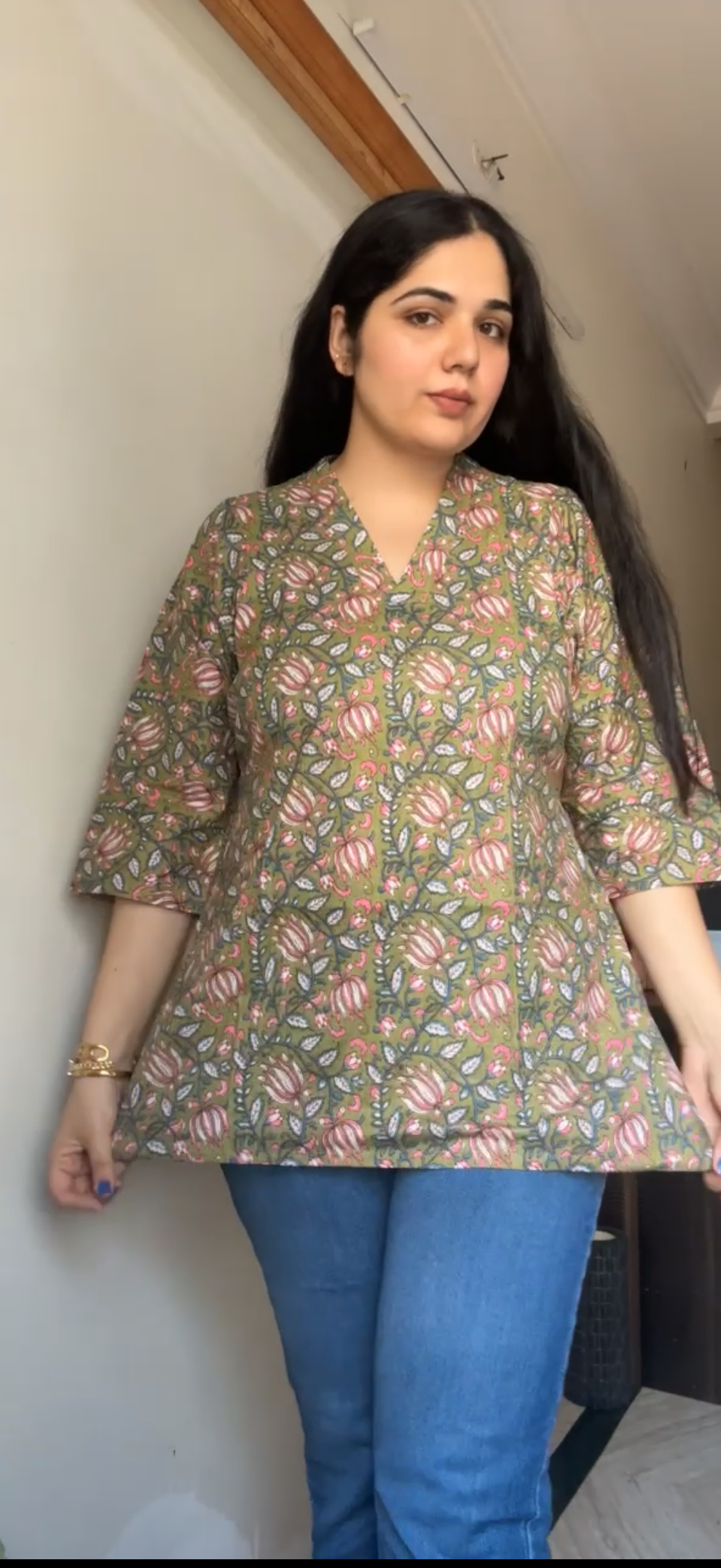 Collared short Kurti