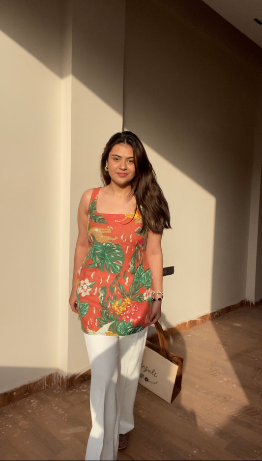 Jungle print short Kurti