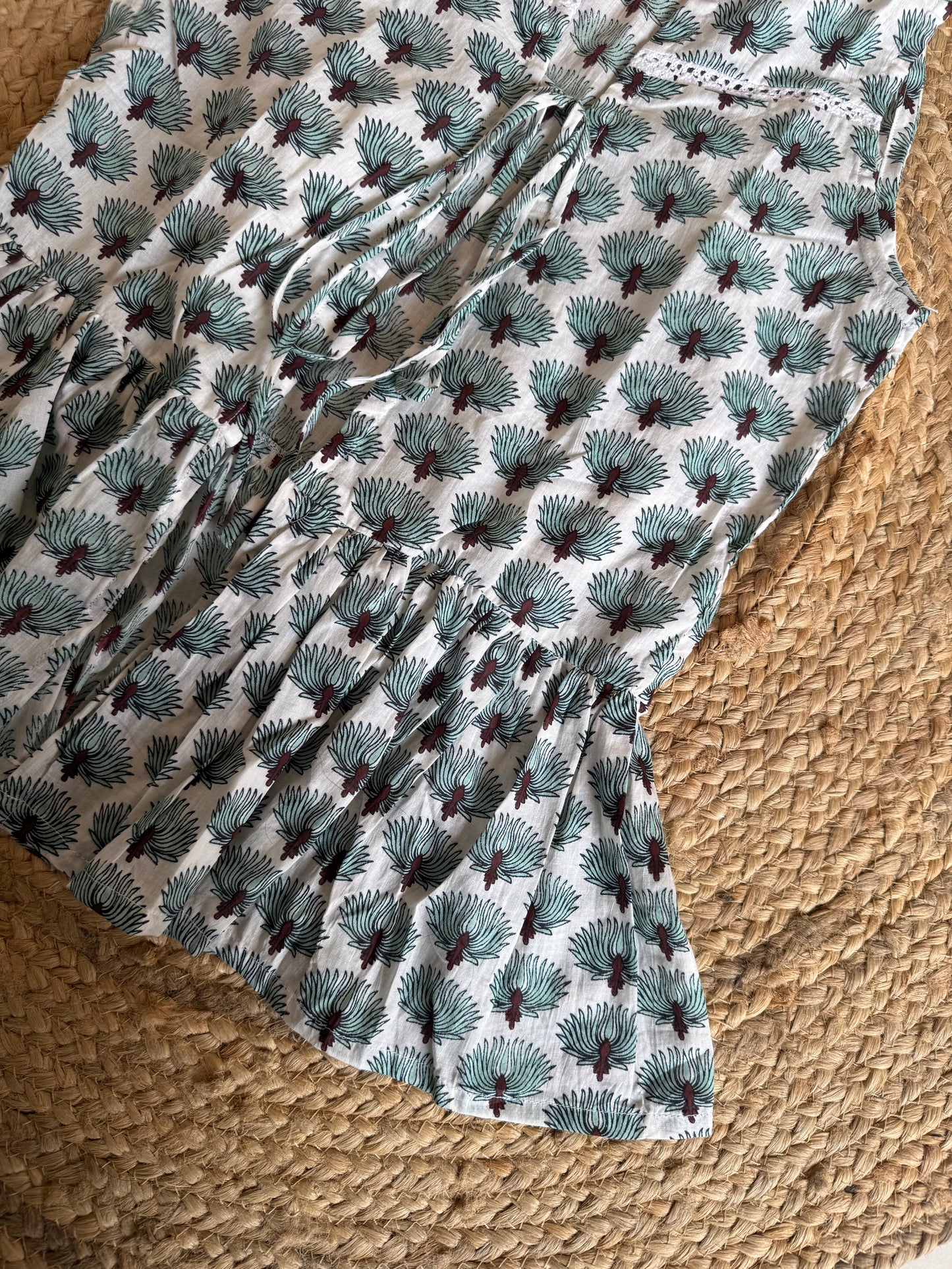 Front open peplum top