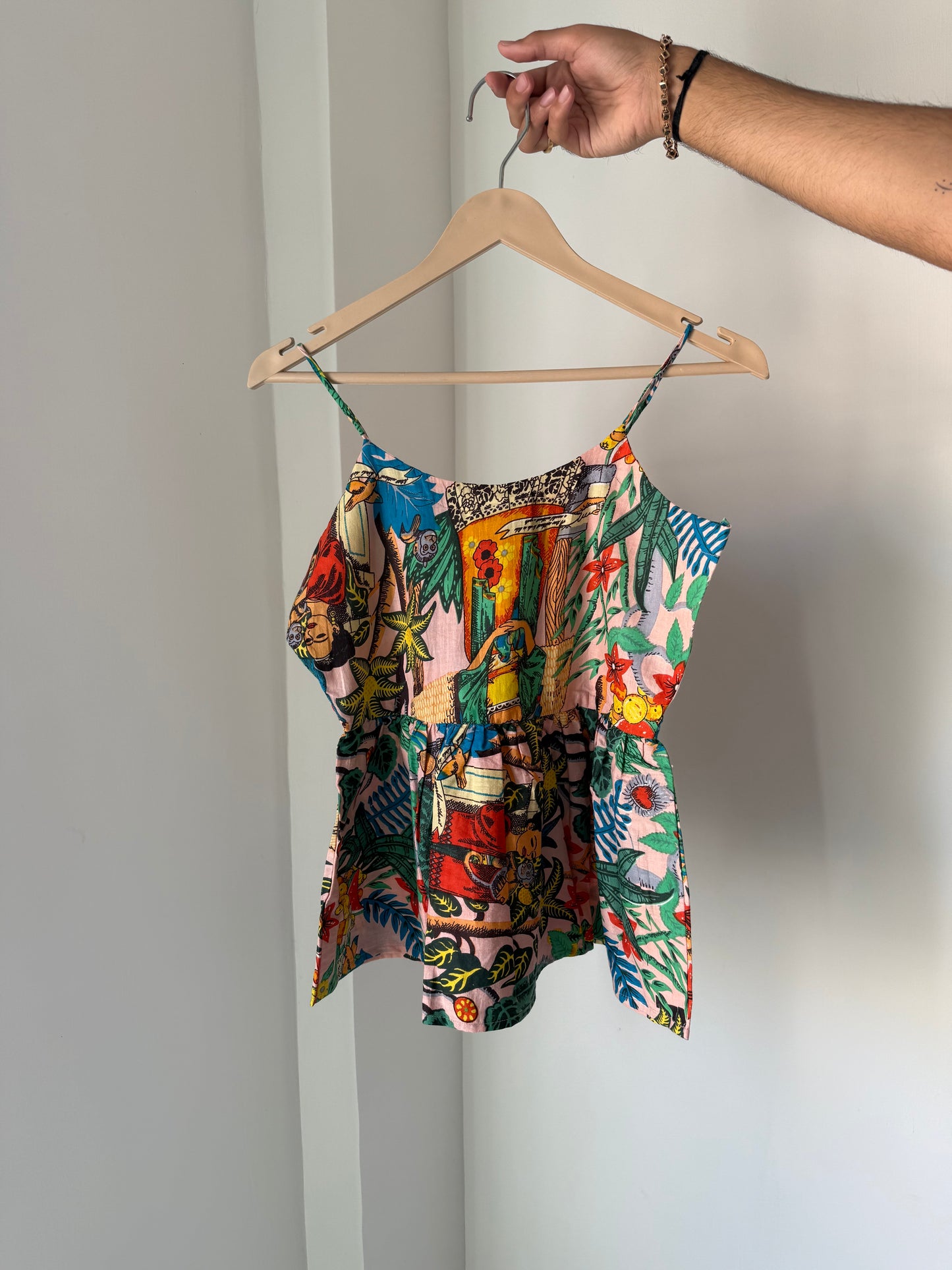 Frida Kahlo peplum top