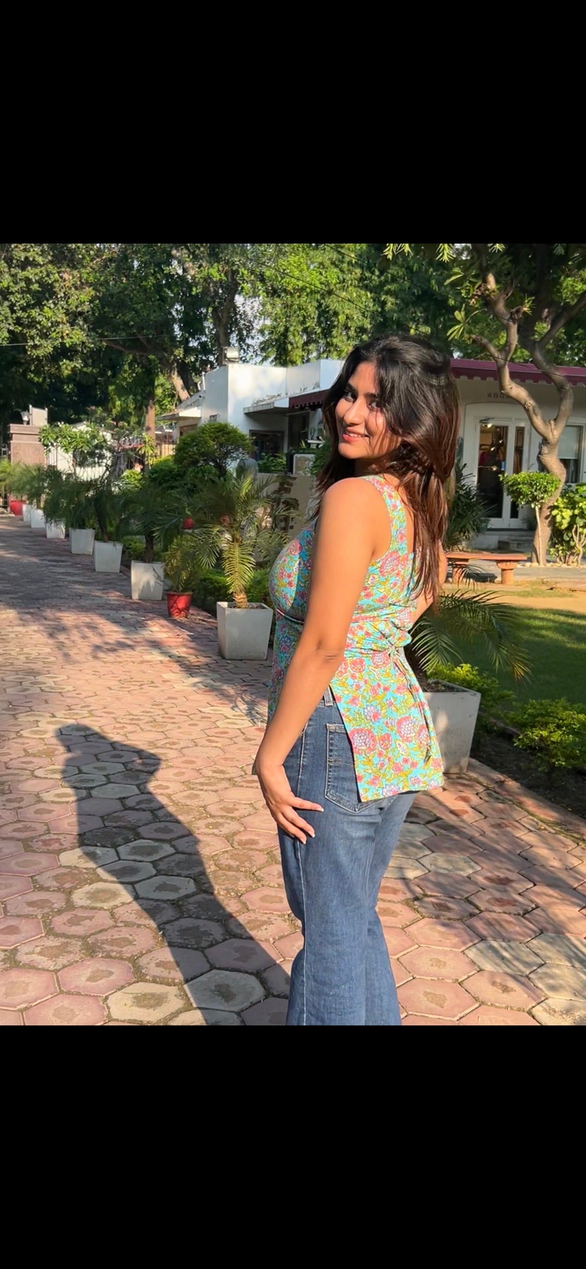 Sleeveless corset Kurti