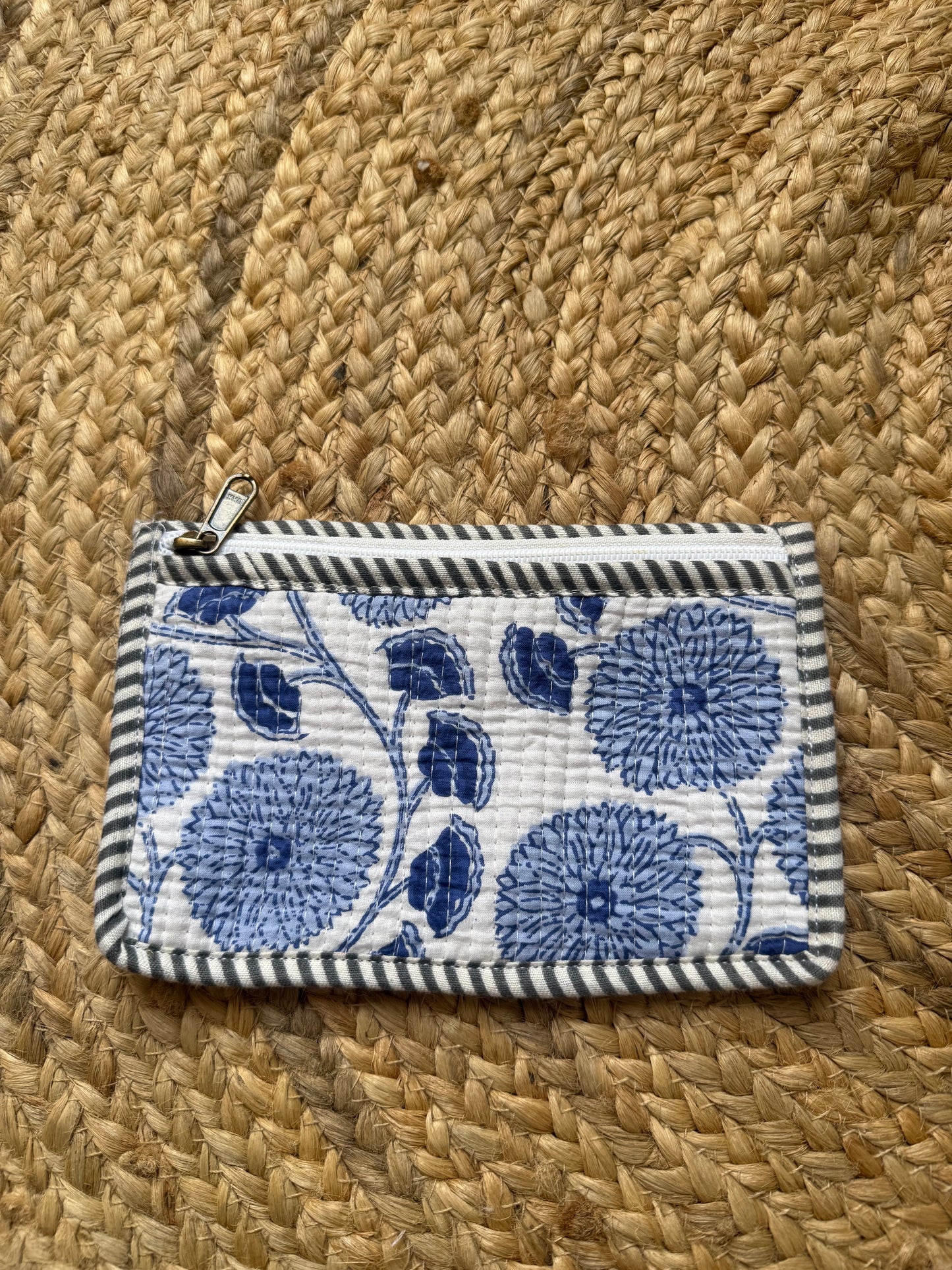 Blue flower wallet