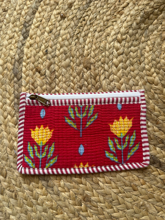 Red motif  wallet