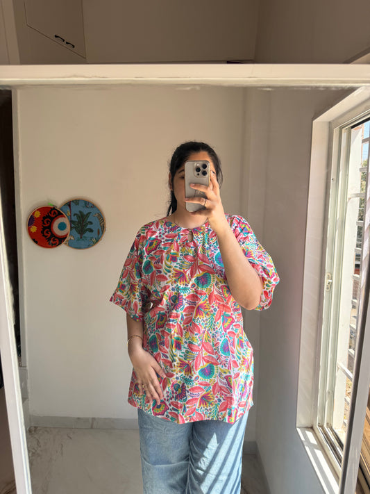 Multicolor short  kurti