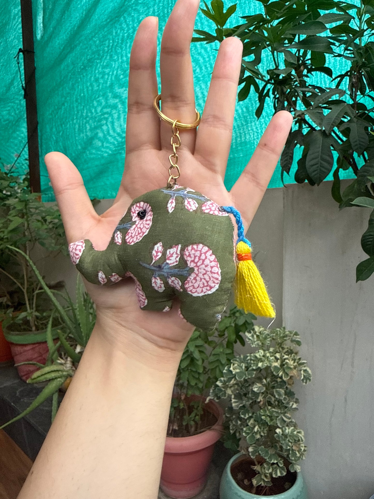 Elephant shaped Bag charms