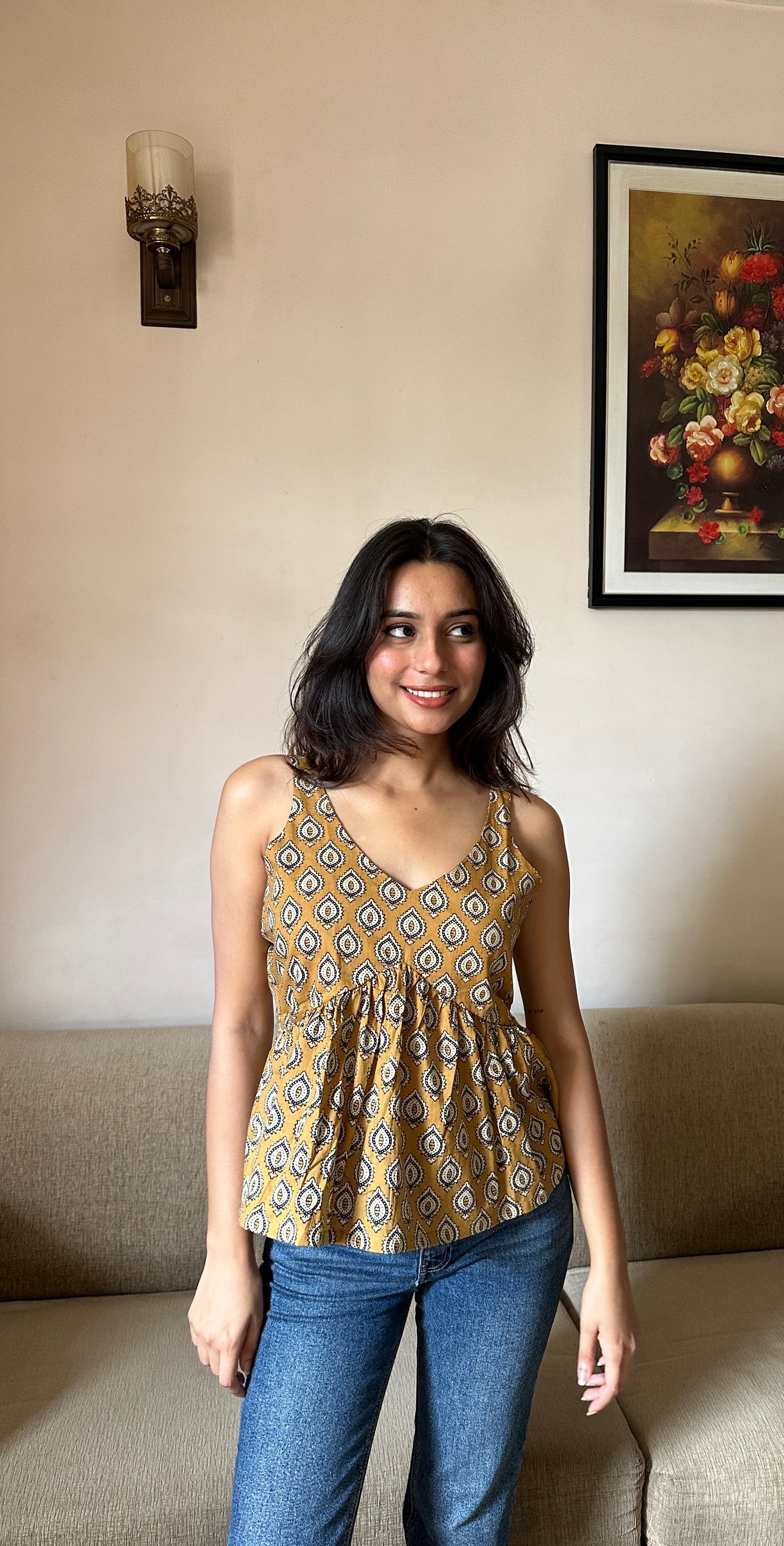 Boho peplum top