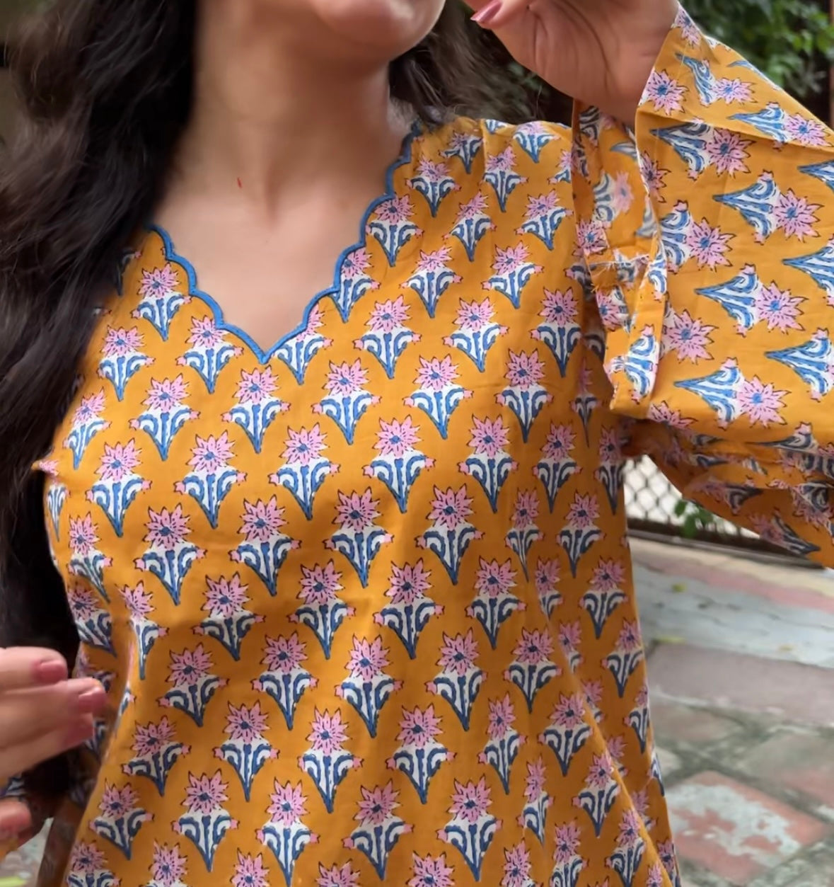 Basanti Salwar set